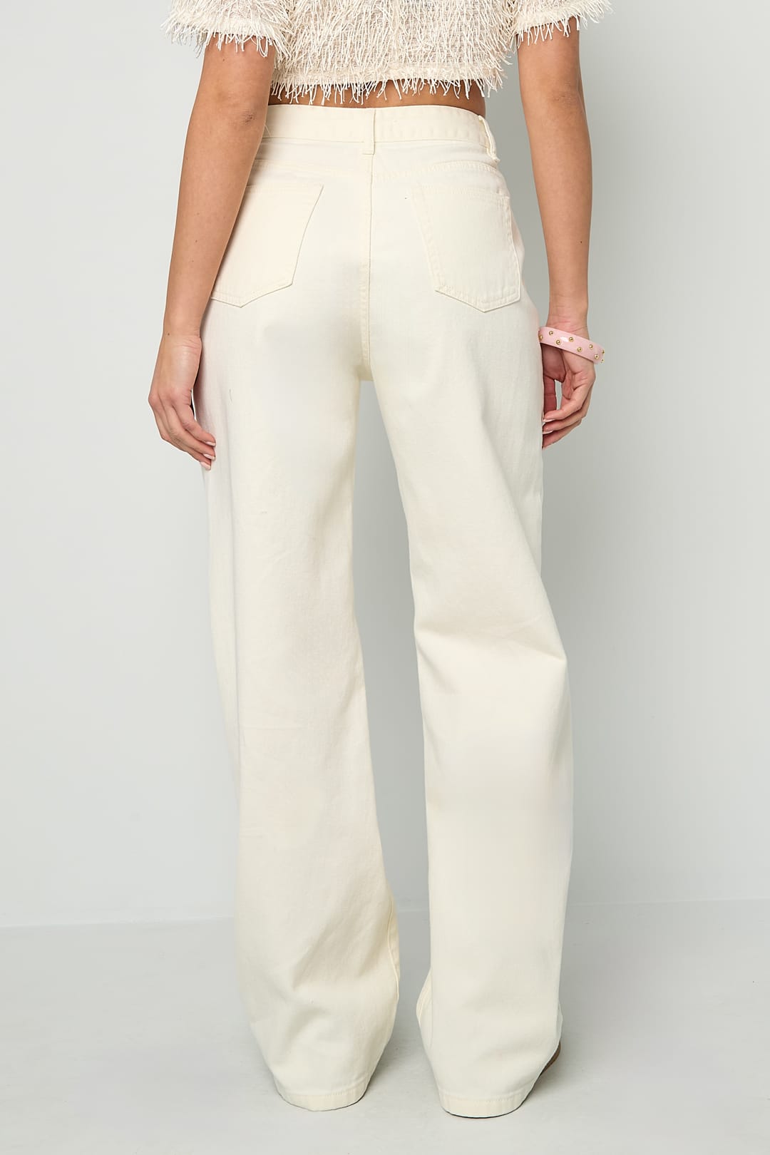 Tie Detail Denim Jeans Eloise Closet