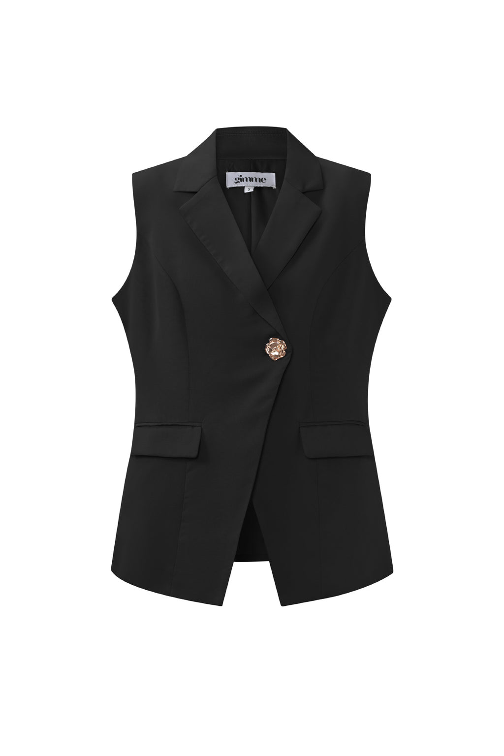 Eloise Closet Golden Edge Sleeveless Blazer