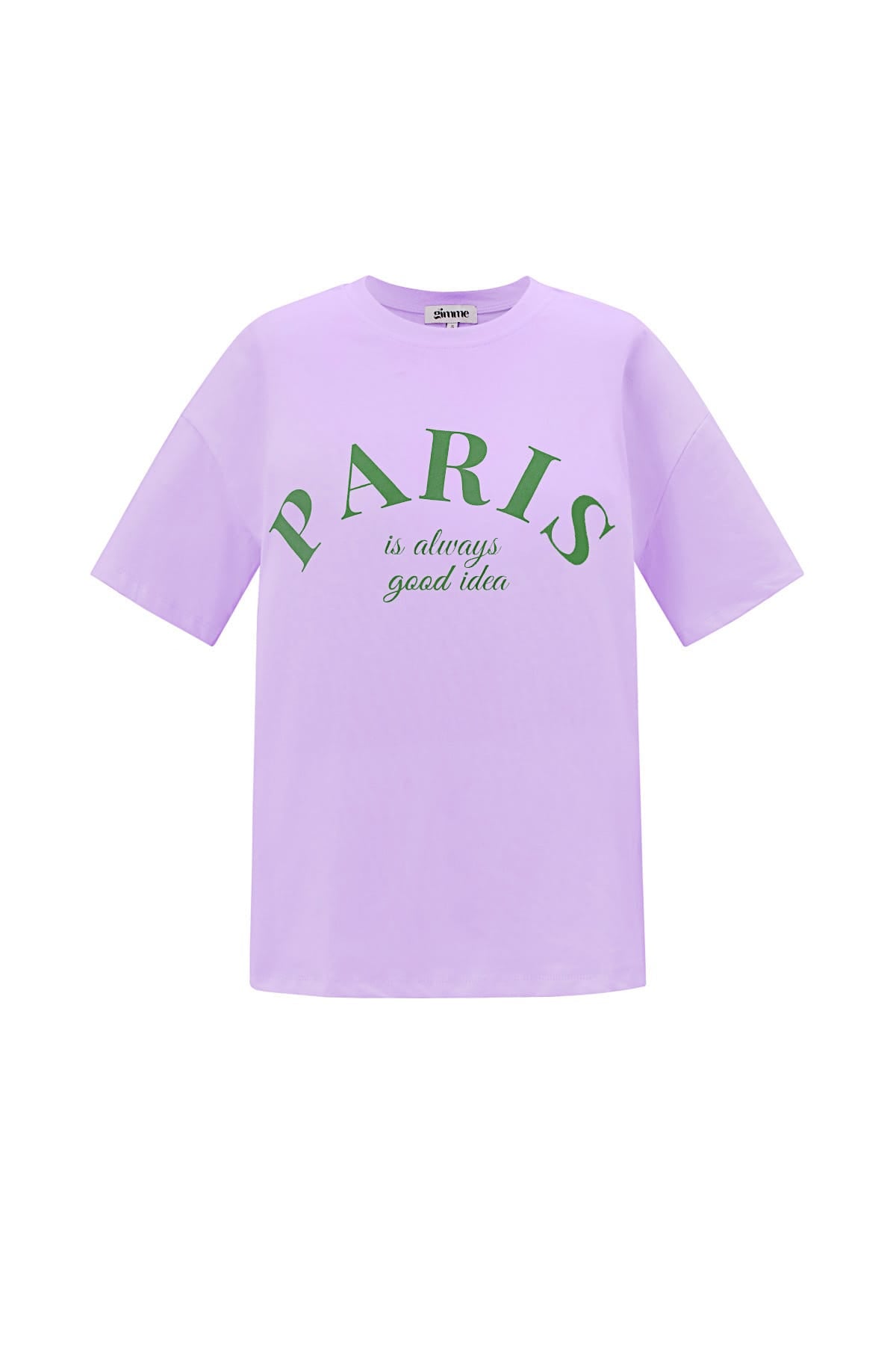 Paris Quote Cotton T-Shirt Eloise Closet