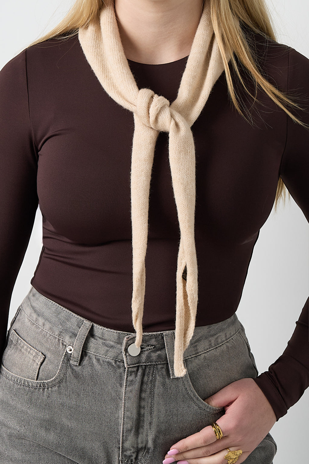 Minimal Solid Triangle Scarf Eloise Closet