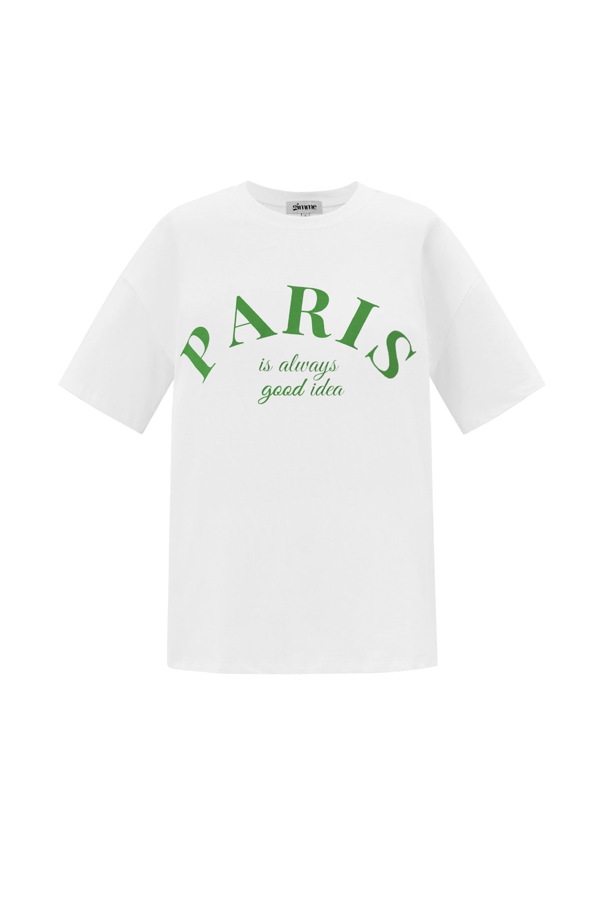 Paris Quote Cotton T-Shirt Eloise Closet