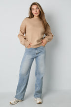 Letter Back Knit Sweater Eloise Closet