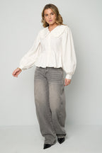 Eloise Closet Cotton Blouses & Shirts Solid 