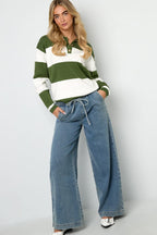Eloise Closet Woven Cotton Wide Leg Denim – Sporty, Chic, Essential