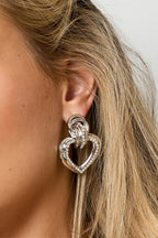 Iron Drop Earrings Heart Elegant Christmas Luxurious Series Women's jewelry
