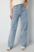 Eloise Closet Heart Embroidery Straight-Leg Denim – Playful & Polished