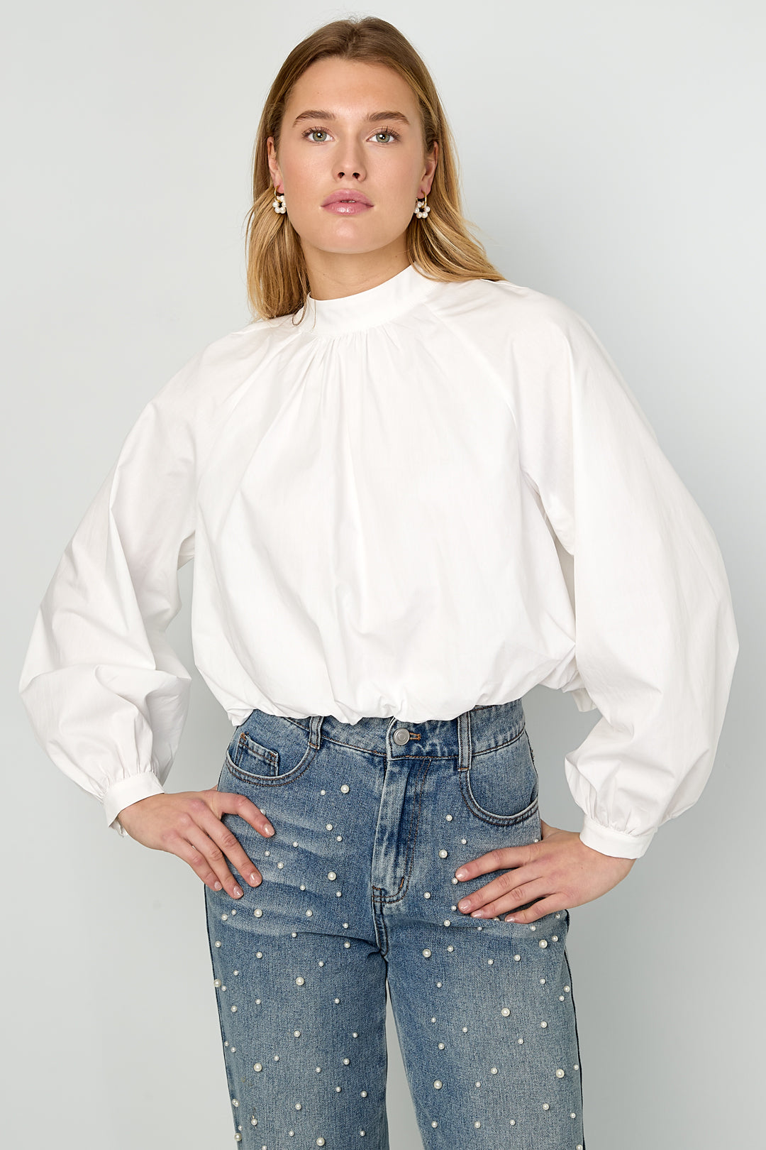 Bow Open Back Top Women – Cotton Casual Eloise Closet