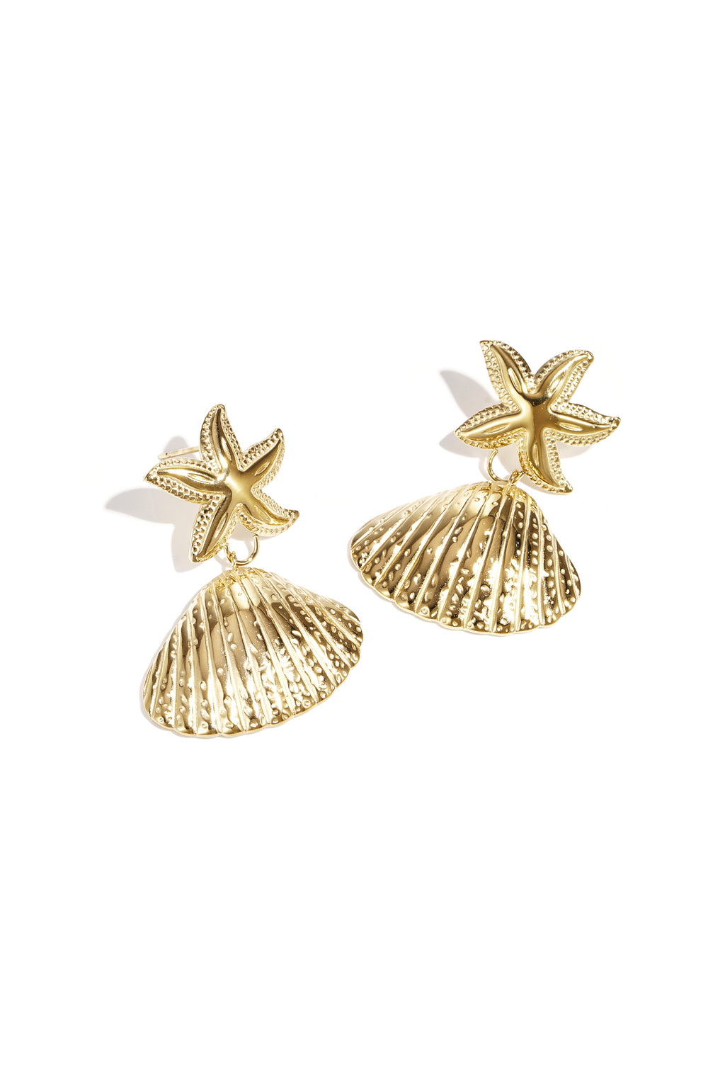 Starfish Shell Earrings Eloise Closet