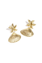 Starfish Shell Earrings Eloise Closet