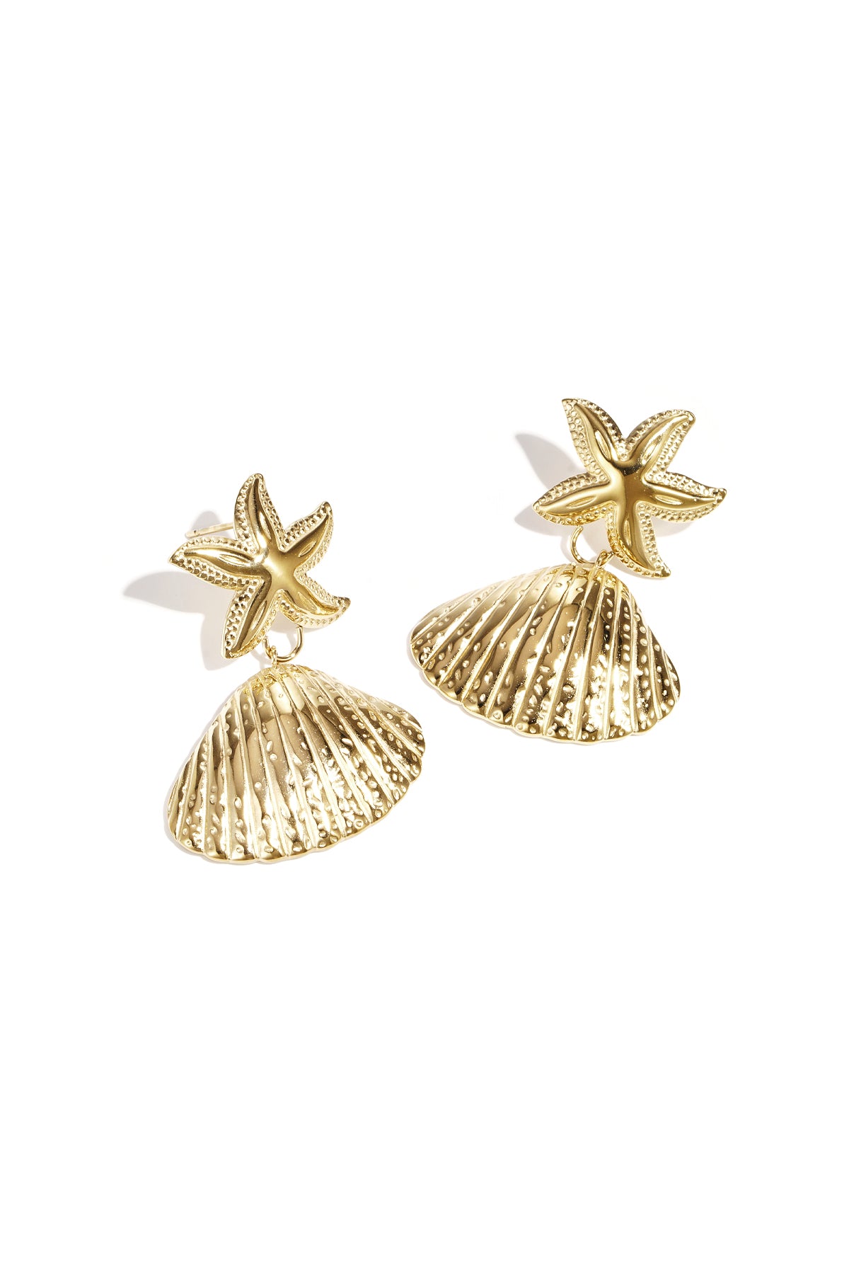Starfish Shell Earrings Eloise Closet