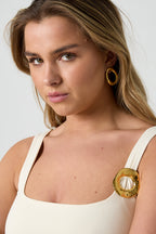 Organic Circle Brooch Hairpin Eloise Closet Jewelry
