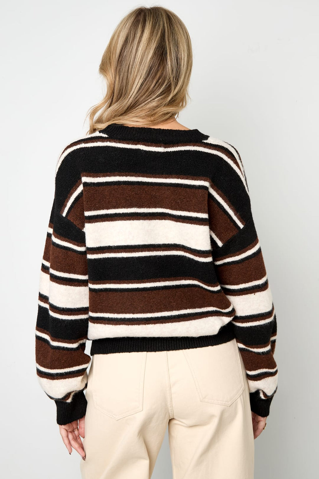 Lola Stripe Knit Sweater Eloise Closet