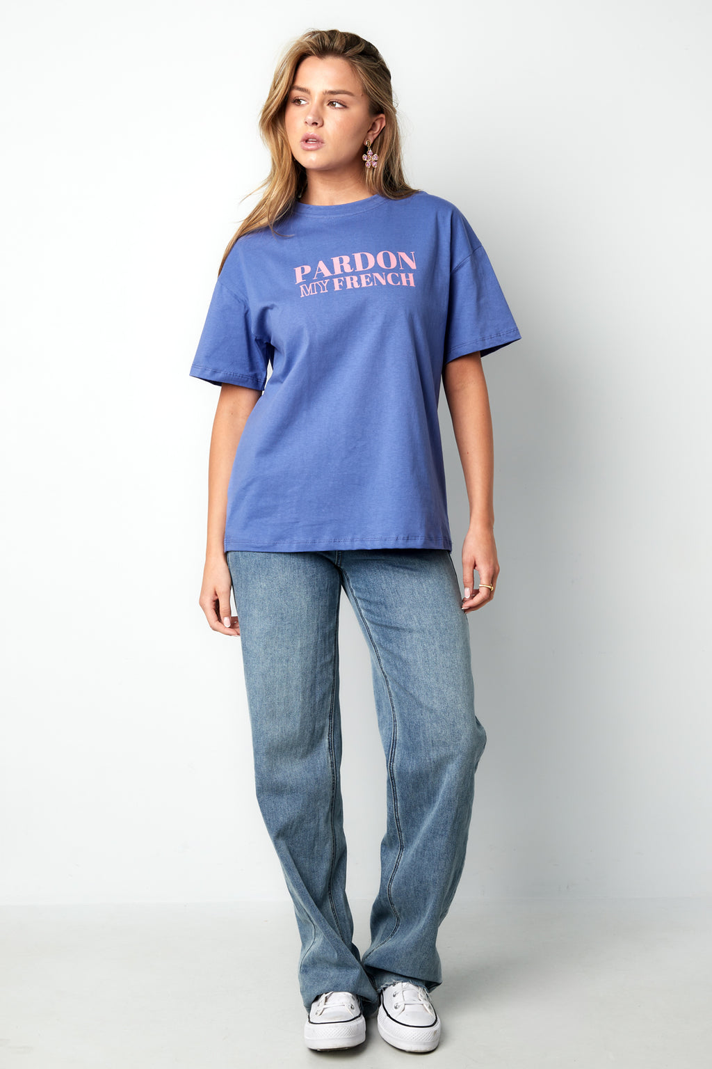 Letter Statement  Cotton T-Shirt Eloise Closet
