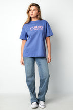 Letter Statement  Cotton T-Shirt Eloise Closet