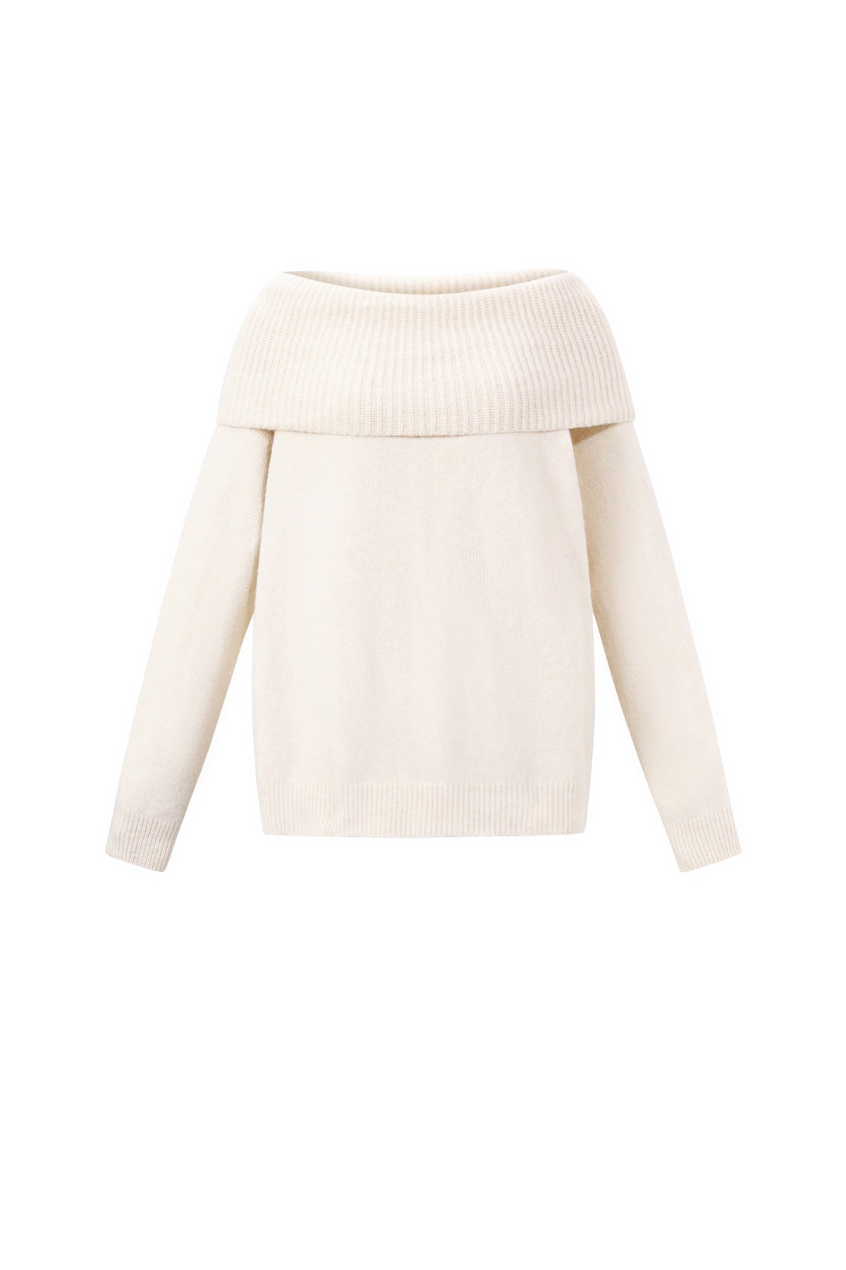 Elegant Off-Shoulder Knit Sweater Eloise Closet