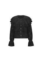 Eloise Closet Blouse Elegant Floral Print Woven Polyester Fiber