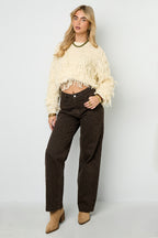 Sheer Mesh Longsleeve Top