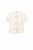 Summer Tie-Up Ruffle Top Eloise Closet