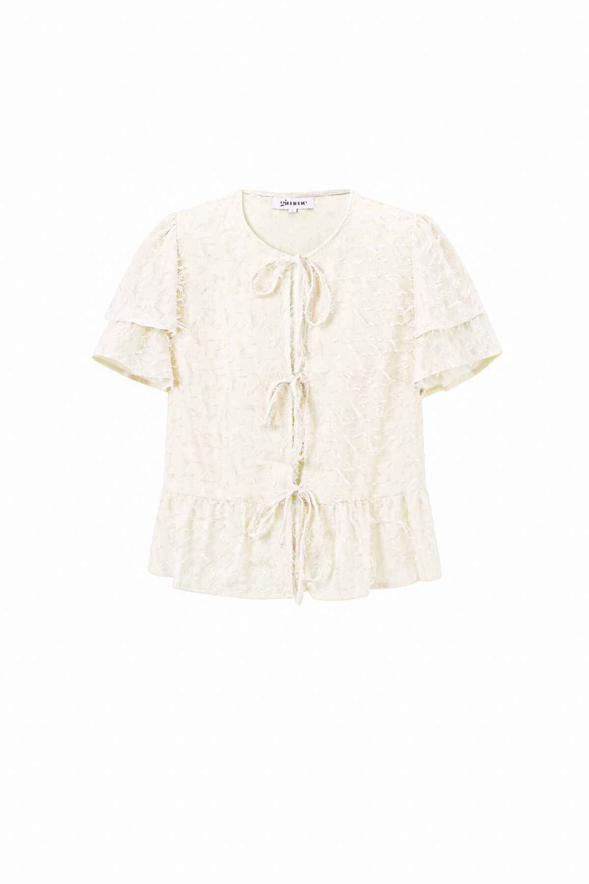 Summer Tie-Up Ruffle Top Eloise Closet