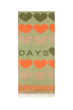 Scarf with hearts