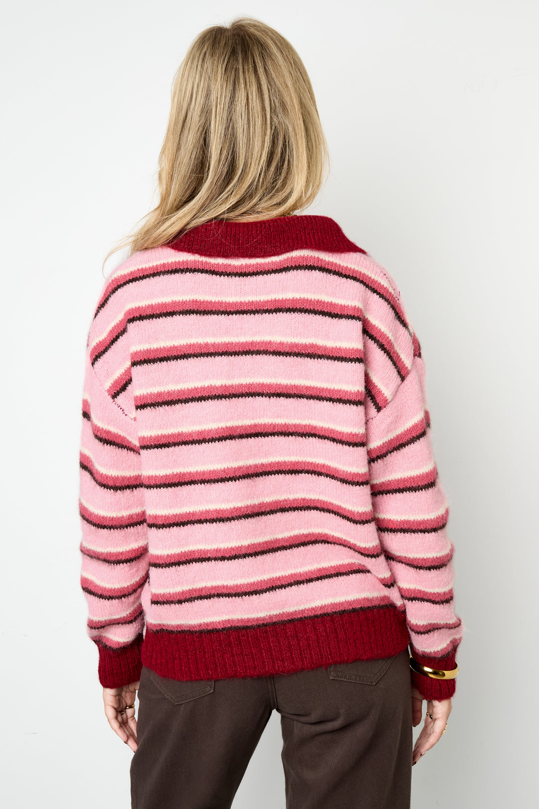 Eloise Closet Striped Knitted Polo – The Ultimate Essential