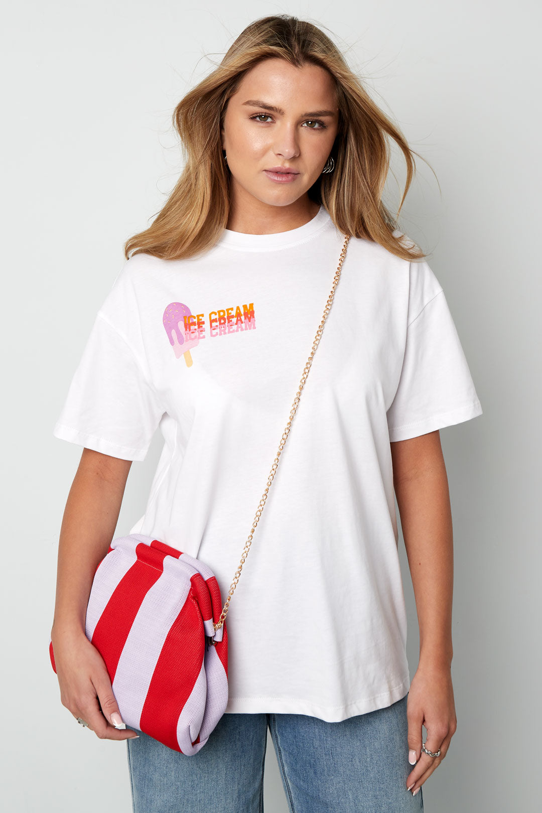 Eloise Coastal Striped Beach Clutch