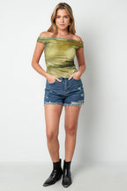 Eloise Closet | Distressed High Waist Denim Shorts