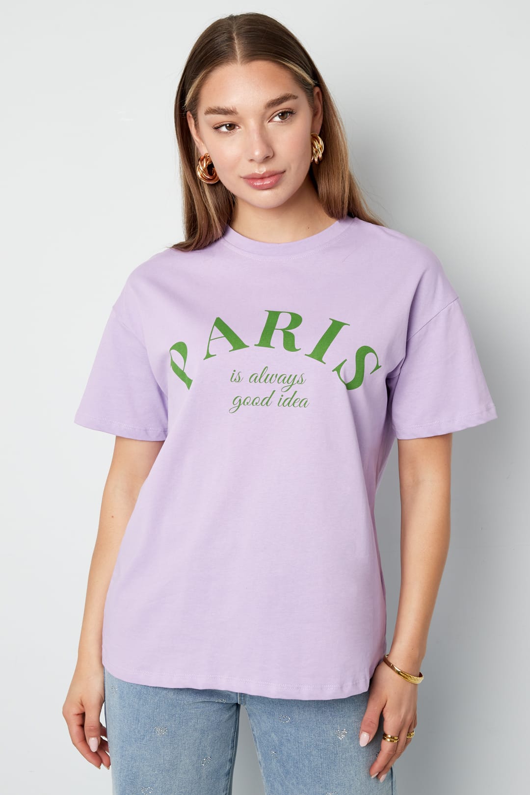 Paris Quote Cotton T-Shirt Eloise Closet