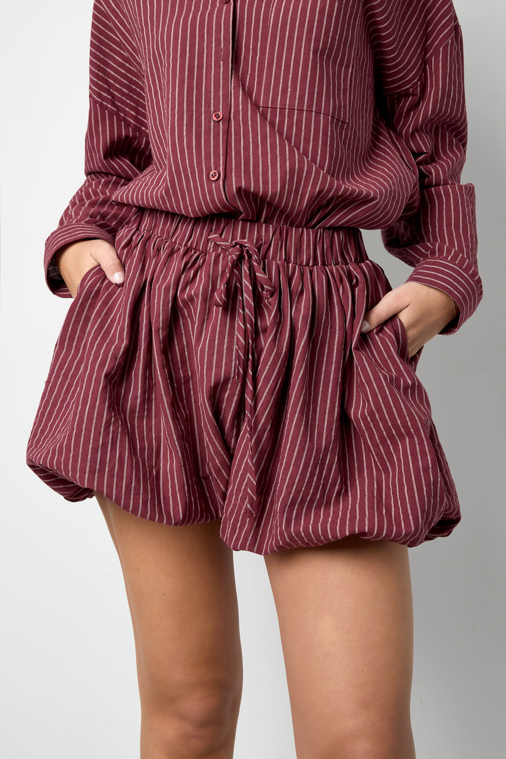 Stripe Breeze Cotton  Shorts Eloise Closet