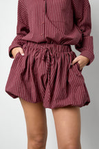 Stripe Breeze Cotton  Shorts Eloise Closet