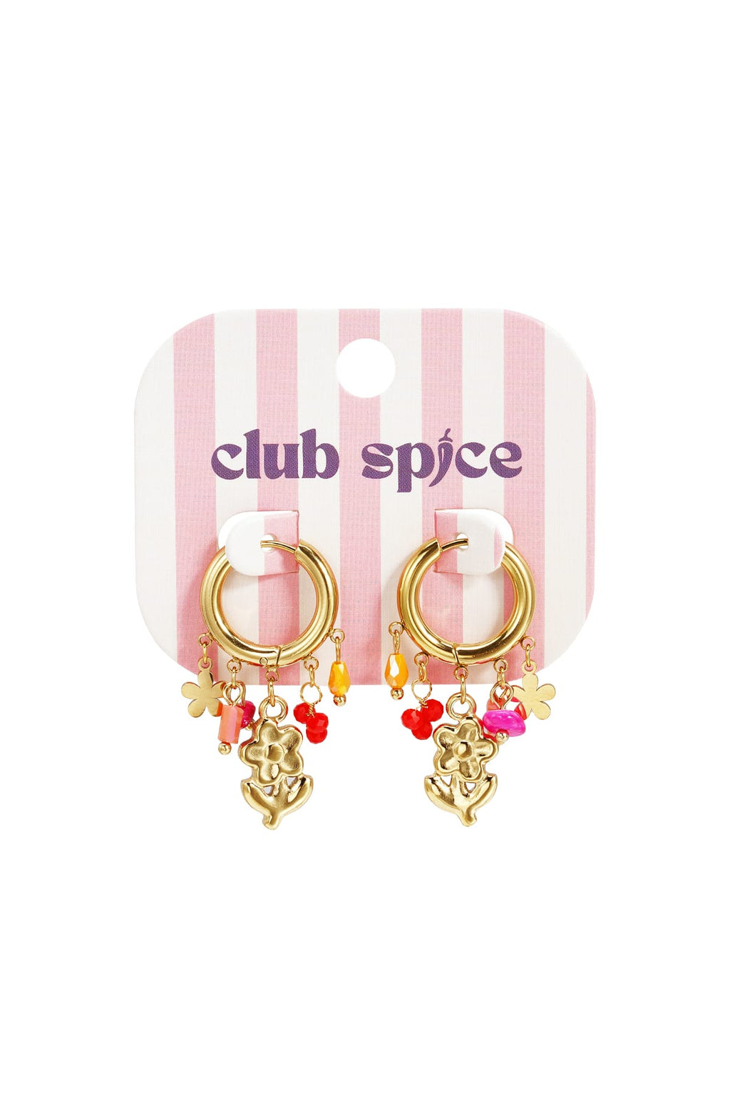 Charm Drop Hoop Earrings Eloise Closet Jewelry