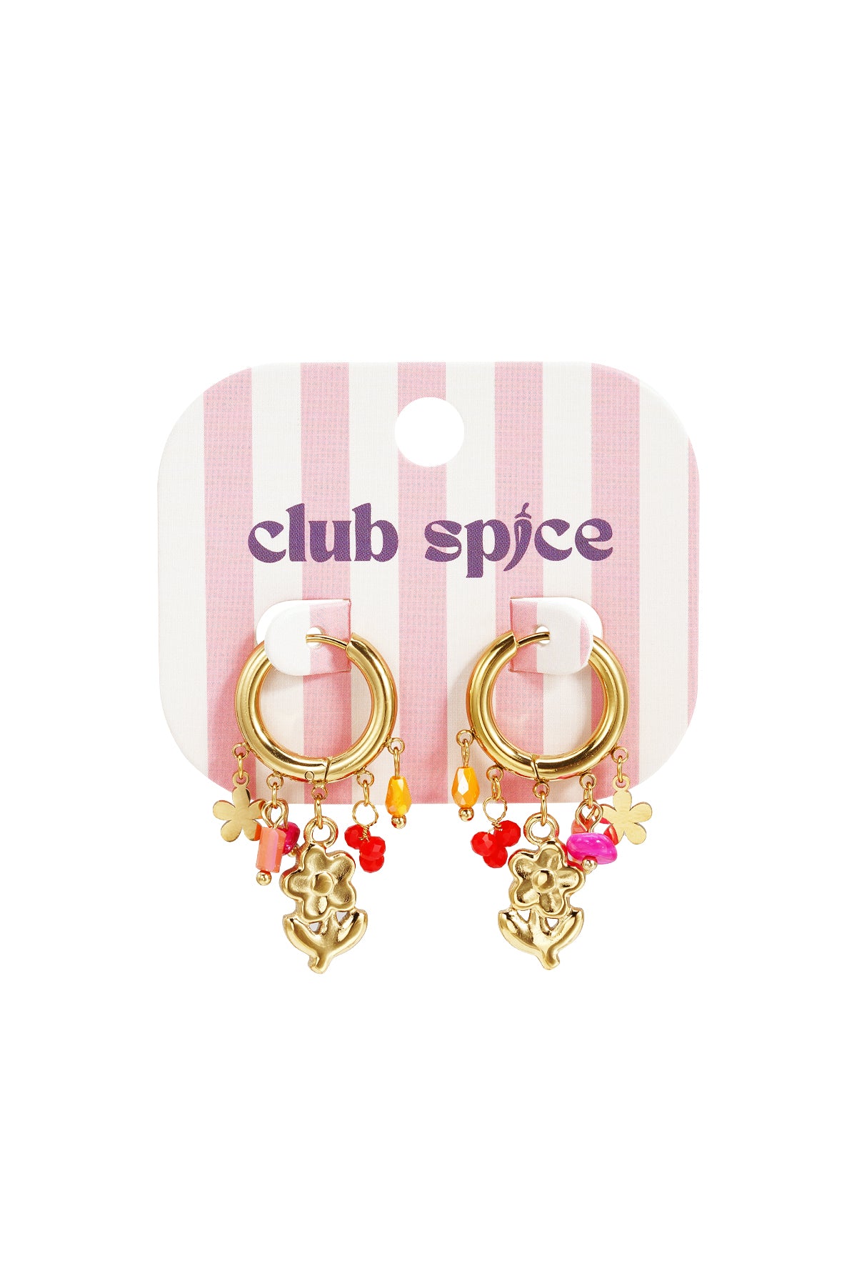 Charm Drop Hoop Earrings Eloise Closet Jewelry