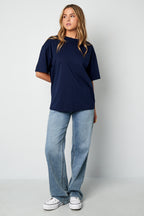 Back Letter Cotton T-Shirt Eloise Closet