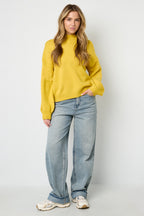 Letter Back Knit Sweater Eloise Closet