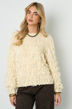 Sheer Mesh Longsleeve Top