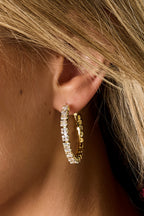 Copper Hoop Earrings Geometric Elegant Christmas Luxurious Series Women's jewelry