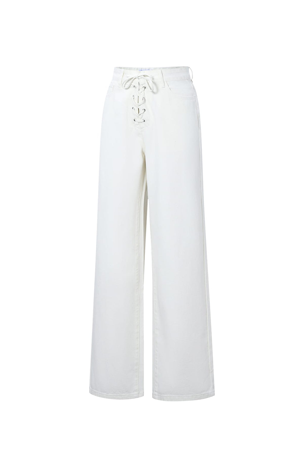 Tie Detail Denim Jeans Eloise Closet