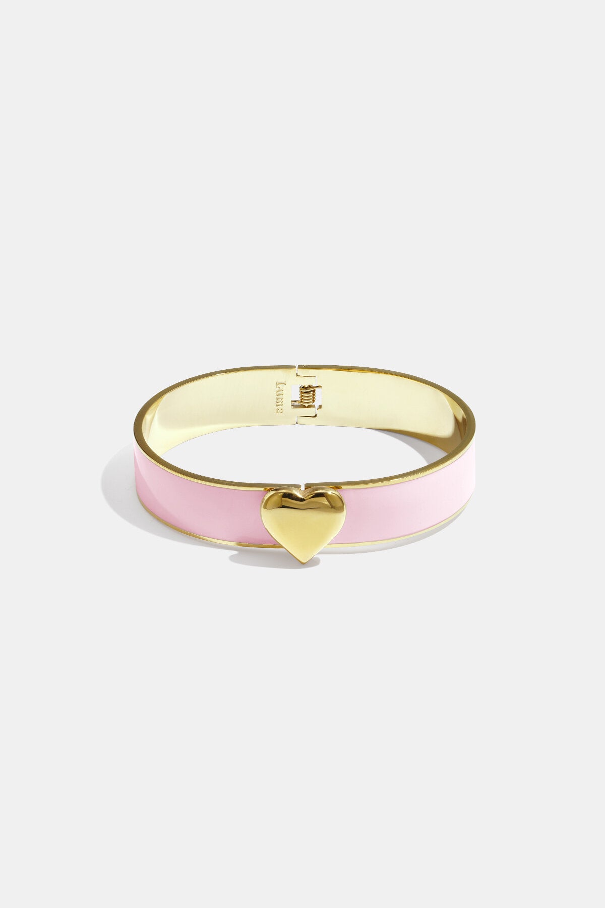 Heart Detail Statement Bracelet 1.3 cm Eloise Closet Jewelry
