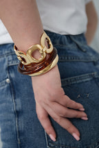 Open oval bangle