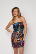 Tropical Night Strapless Dress Eloise Closet