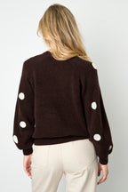 Playful Dot Knit Sweater Eloise Closet