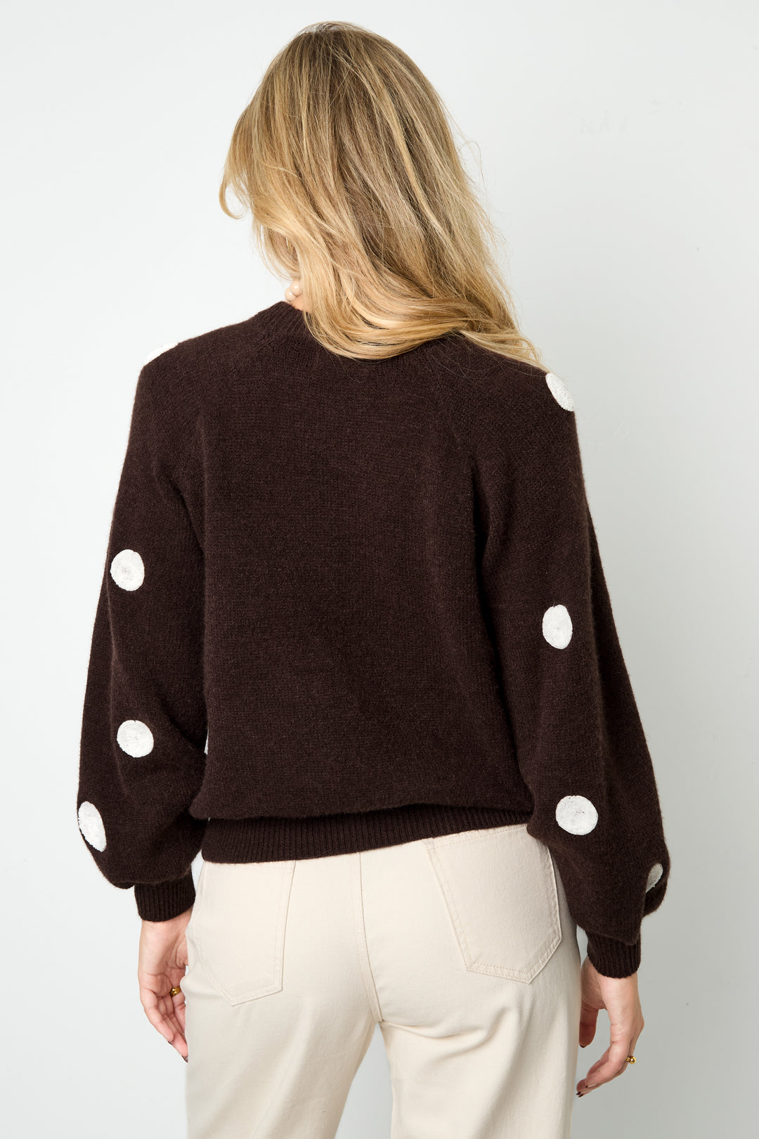 Playful Dot Knit Sweater Eloise Closet