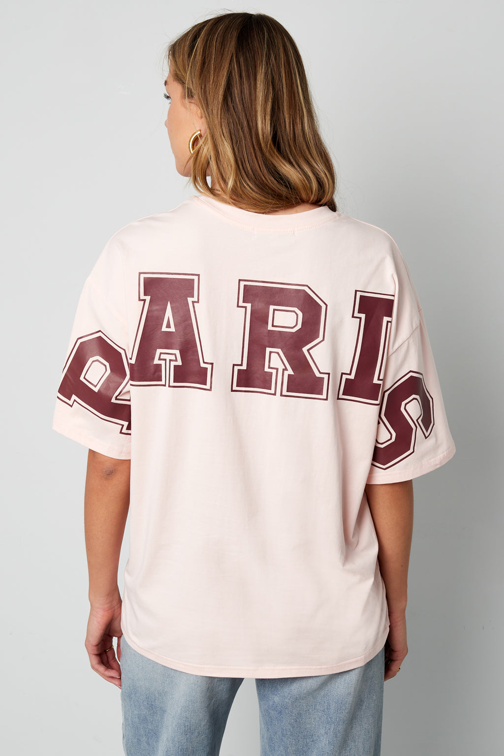 Back Letter Cotton T-Shirt Eloise Closet