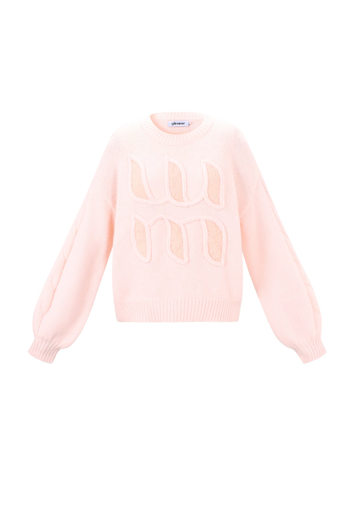 Letter Detail Knit Sweater Eloise Closet