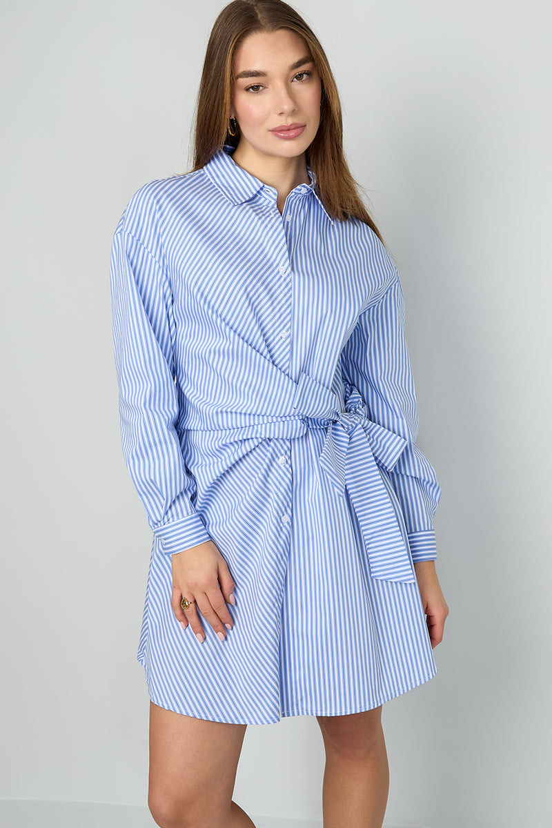 Eloise Closet Knotted Blouse Dress