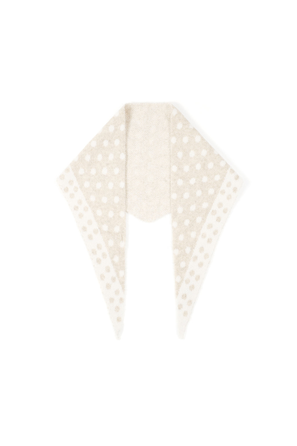 Fine Polka Dot Triangle Scarf Eloise Closet
