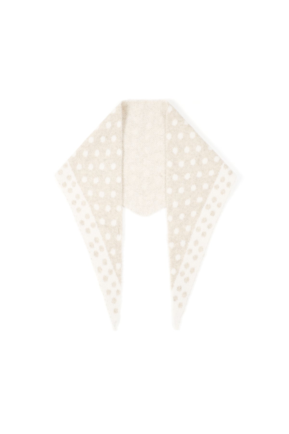 Fine Polka Dot Triangle Scarf Eloise Closet
