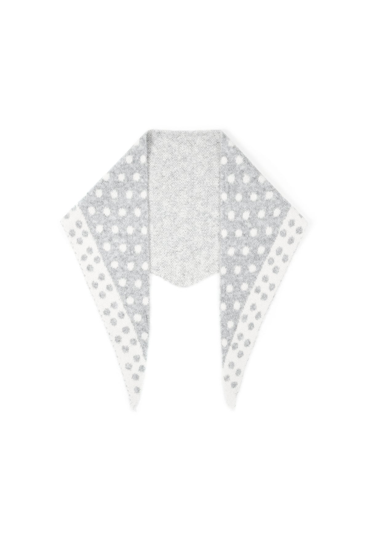 Fine Polka Dot Triangle Scarf Eloise Closet