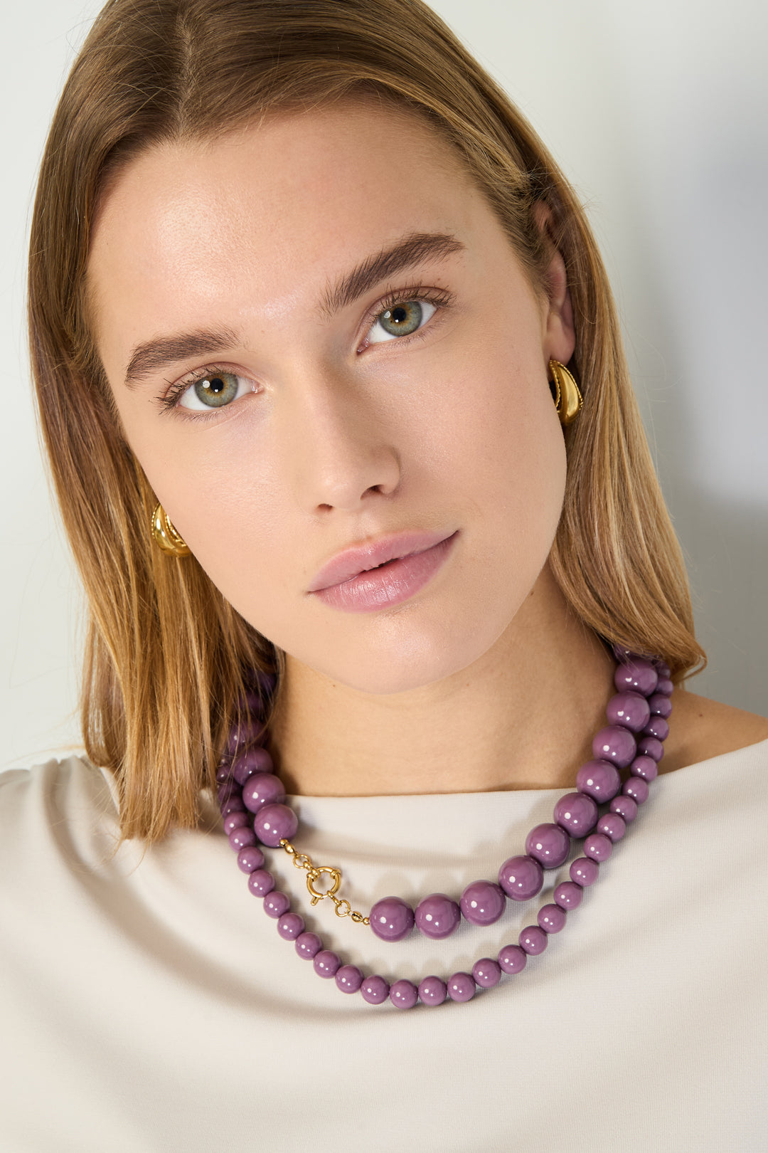 Medium Bead Necklace Eloise Closet Jewelry - 10mm