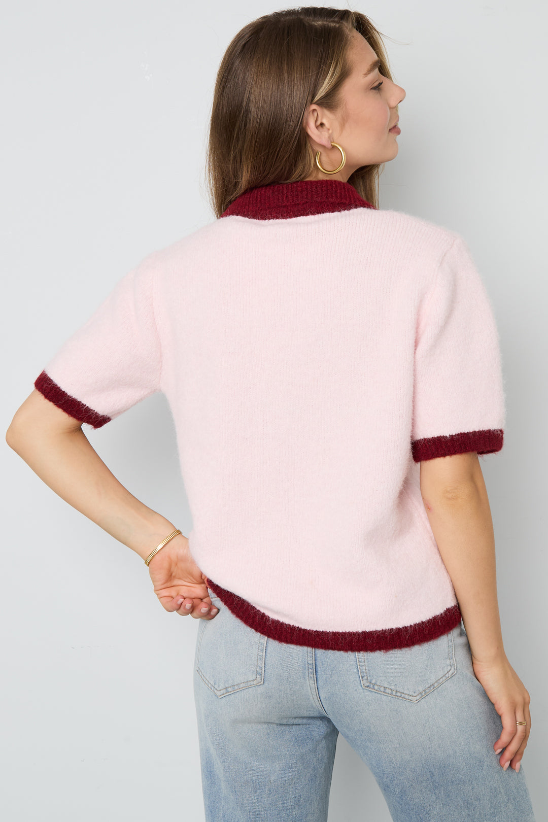 Eloise Closet Your Color Clash Knit Cardigan